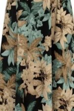black-floral-print
