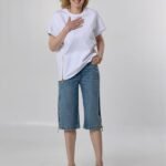 Elisabetta Franchi Denim Βερμούδα