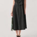 Beatrice Midi Λινό Φόρεμα