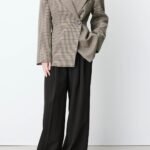 Grace & Mila Καρό Blazer Almond