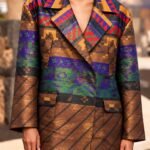Mes Demoiselles Εμπριμέ Lurex Jacket